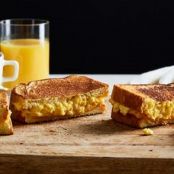 Wylie Dufresne's Soft-Scrambled Egg Grilled Cheese